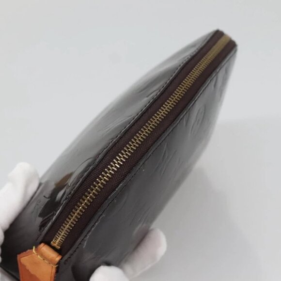 LOUIS VUITTON Monogram Vernis Pochette Cosmetic PM Amarante M91495 Auth 140856 - Picture 9 of 15